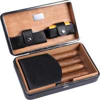 Best selling factory supply Multi-function  humidor Travel Cigar Case