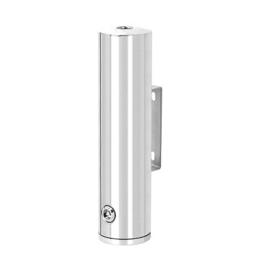 YB-HWSS101 D8.9*H36CM round stainless steel outdoor ashtray wall mounted cigarette butts collection