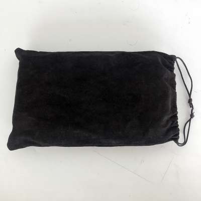 JIFENG customized size OEM colors  cigar accessories packaging material black brown velvet drawstring pouch bag