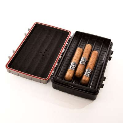 JIFENGJF-080 hot Sales High quality 10pcs travel cigar case Humidor with hygrometer and humidifier