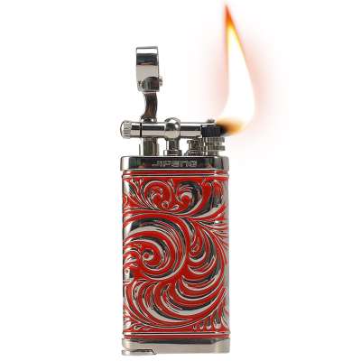 JF-096 JIFENG metal slanted soft flame flint gas refillable pipe lighter