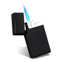 Focus latest design metal cigarette butane blue jet flame lighter