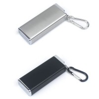 YB-5013L 9.8*3.9*1.9cm Aluminium square long Portable ashtray mini cigarette case