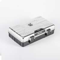 JIFENG wholesale JF-080 plastic electroplating custom cigar travel case for 10 cigars