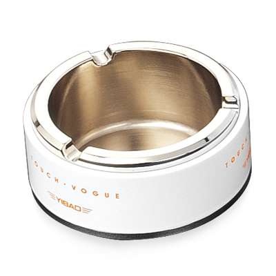 YIBAO D8*H3.5cm 210g YB-128 aluminium and zinc alloy metal custom round cigarette smoking ashtray