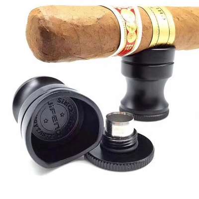 JIFENG JF-YT-1 D2.5*H3.3cm 67g salable brass metal cigar rest stand holder with cigar punch D10mm